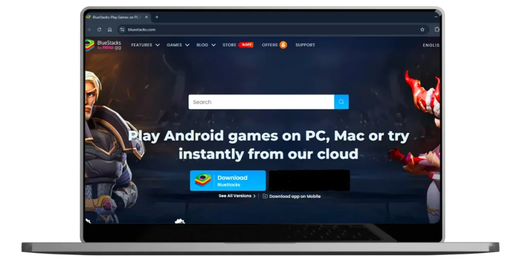 Website of BlueStacks