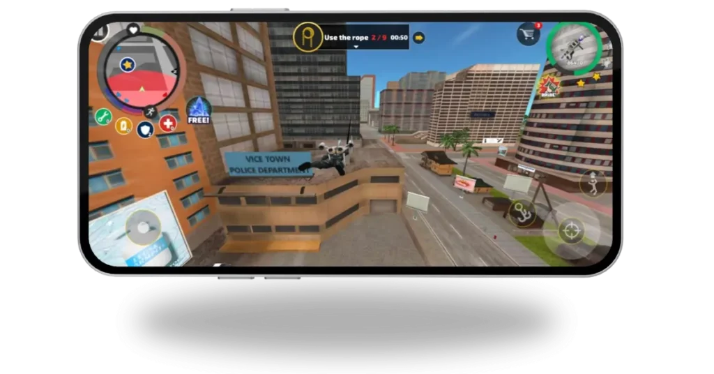 Swinging Feature in Rope Hero 1